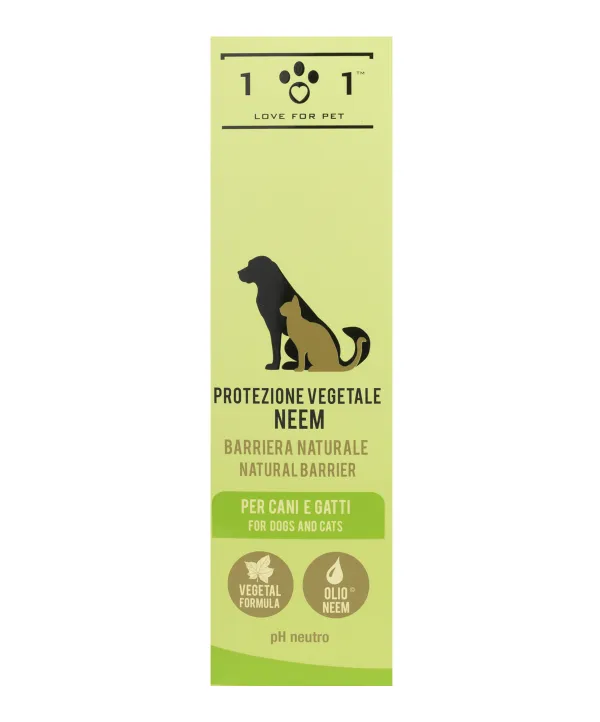 spray repellente naturale all'olio di neem per cani e gatti 250 ml