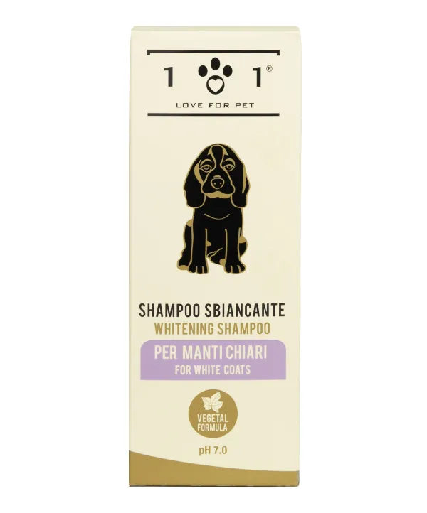 shampoo per cani a pelo chiaro o bianco - 250 ml