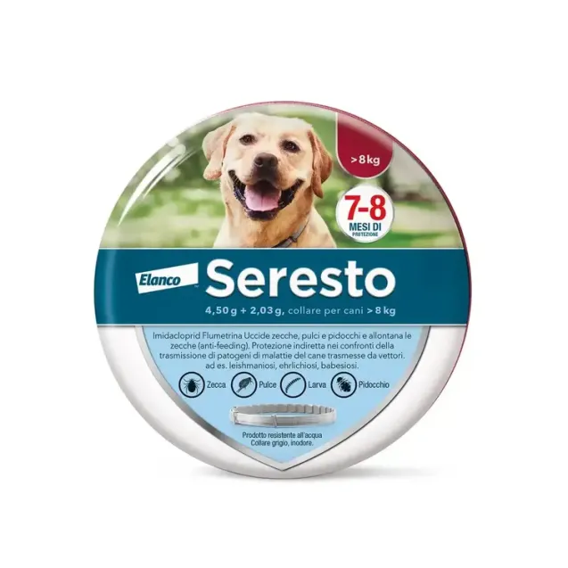 seresto collare antiparassitario per cani oltre gli 8 kg