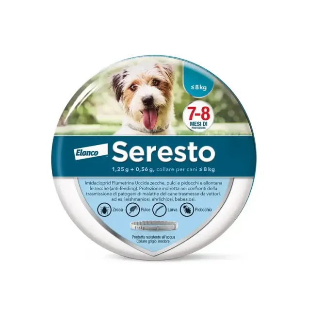 seresto collare antiparassitario per cani sotto gli 8 kg