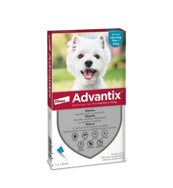 advantix spot on per cani oltre 4 kg fino a 10 kg