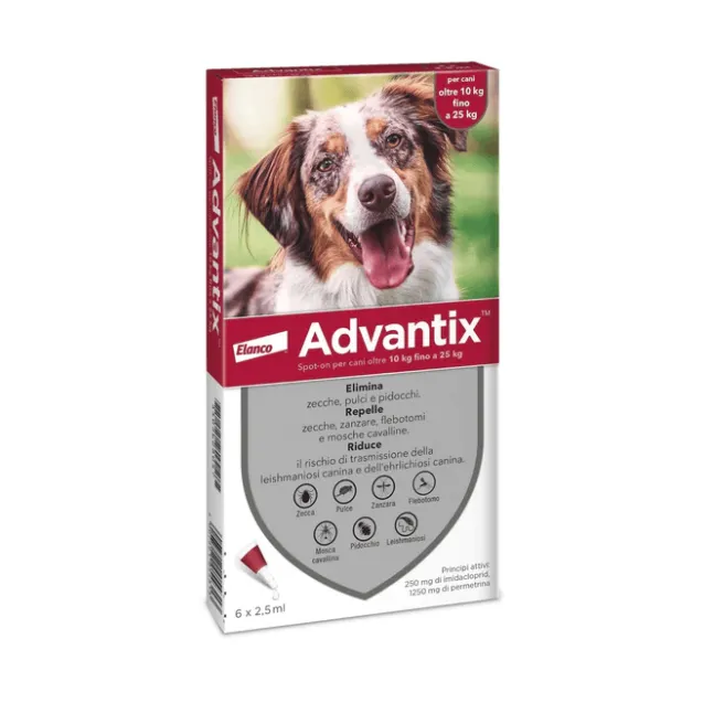 advantix spot on per cani da 10 kg fino a 25 kg