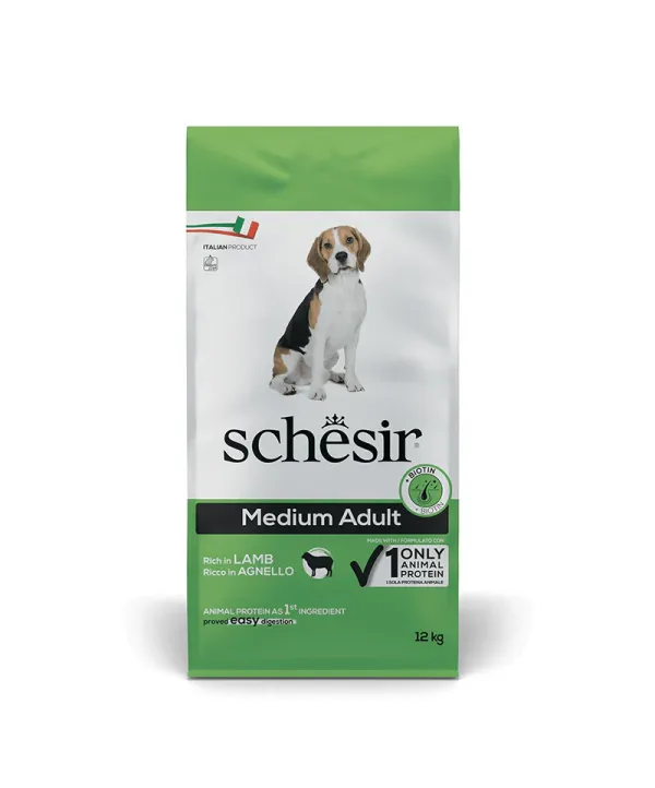 schesir adult monoproteico all'agnello 12 kg