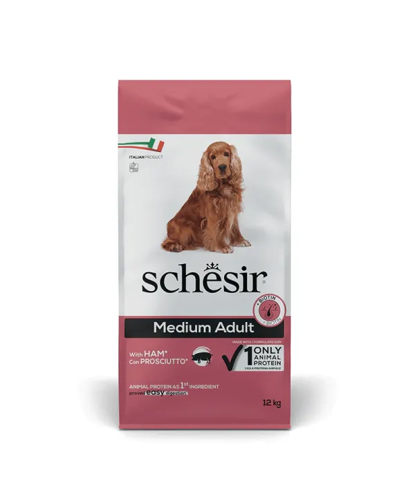 schesir adult monoproteico al prosciutto 12 kg