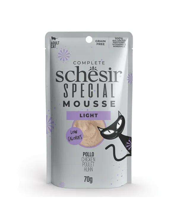 schesir light pollo in mousse 70g in busta