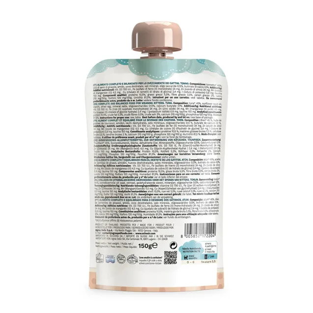 schesir kitten tonnetto in crema 150g in busta - Altra Vista Secondaria