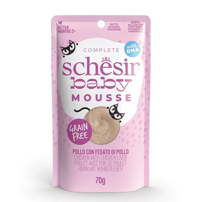 schesir pollo con fegato di pollo in mousse 70g in busta - Vista Principale 2