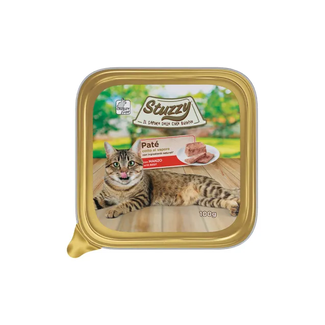 stuzzy patÃ© con manzo per gatti