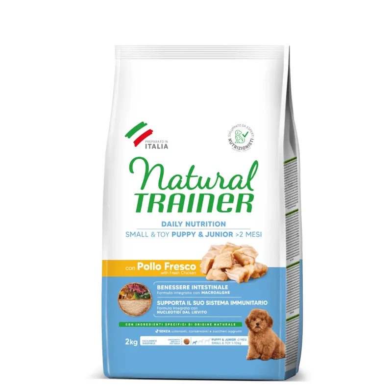 natural trainer daily nutrition small&toy puppy&junior con pollo fresco 2 kg - Vista Principale 2