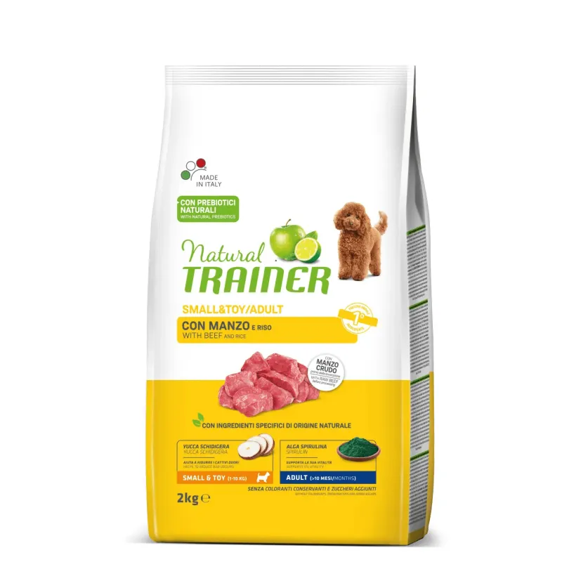 natural trainer daily nutrition small&toy adult con manzo 2 kg - Vista Principale 2