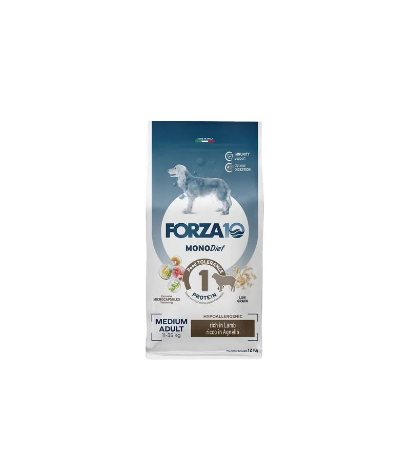 Immagine di anteprima del prodotto dal titolo: Forza 10 Medium Adult - Agnello 12 kg
