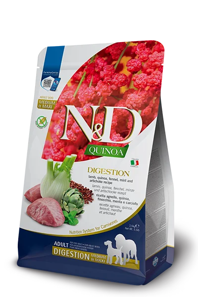 Immagine di anteprima del prodotto dal titolo: ND Quinoa canine Digestion Lamb Medium & Maxi 7kg
