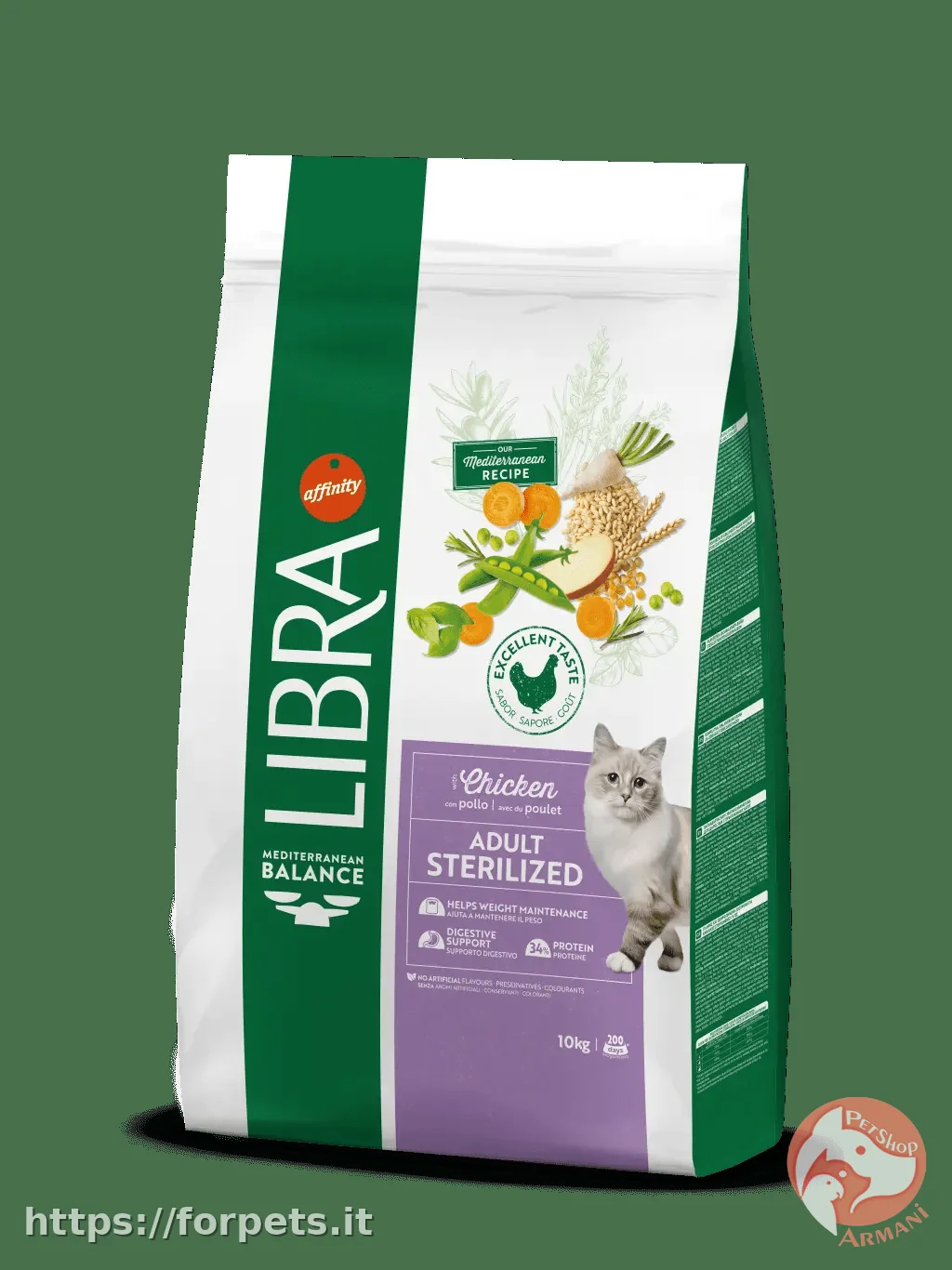Immagine di anteprima del prodotto dal titolo: Libra gatti adult strelized pollo 10kg