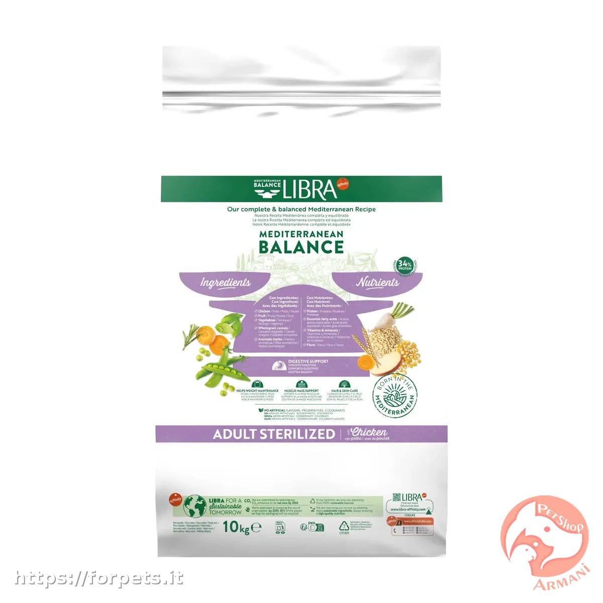 Libra gatti adult strelized pollo 10kg - Altra Vista Secondaria