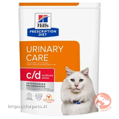 Immagine di anteprima del prodotto dal titolo: Hill's Prescription Diet c/d Multicare Stress Urinary crocchette per gatto - Pollo  1,5kg
