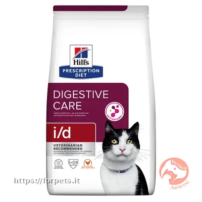 Immagine di anteprima del prodotto dal titolo: Hill's Prescription Diet i/d Digestive Care con Pollo per gatto 1,5kg