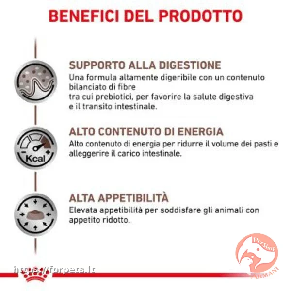 Royal Canin Veterinary Diet Gastrointestinal secco 2kg - Vista Principale 2