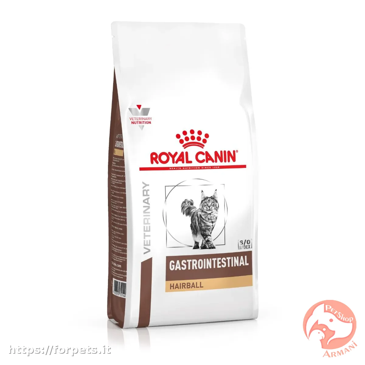 Immagine di anteprima del prodotto dal titolo: Royal Canin Veterinary Diet Gastrointestinal Hairball Gatto 2 kg