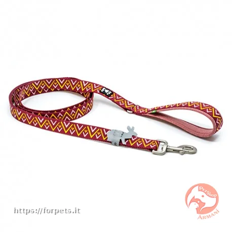 guinzaglio hurtta razzle dazzle 180cmx25mm beetroot