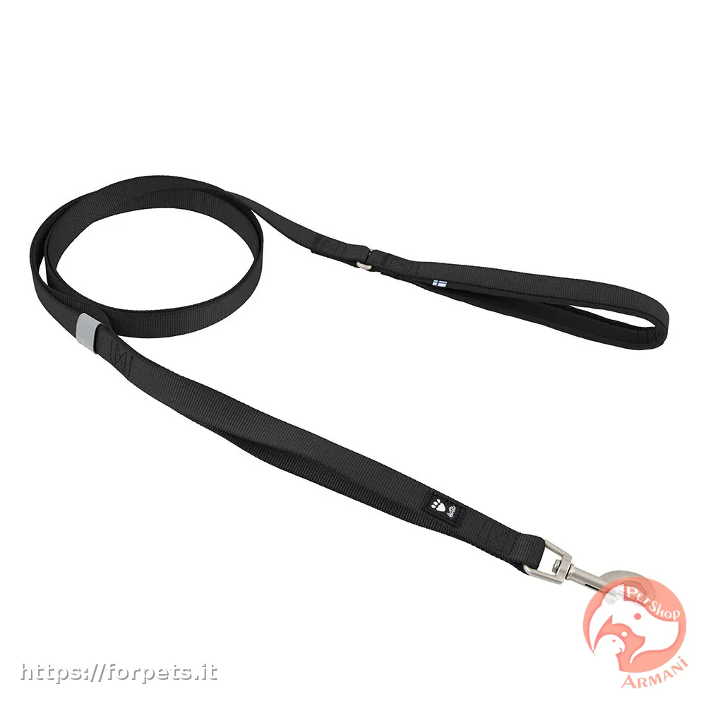guinzaglio hurtta classic leash 120cmx15mm nero