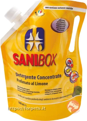 Immagine di anteprima del prodotto dal titolo: Sanibox detergente concentrato profumato al limone