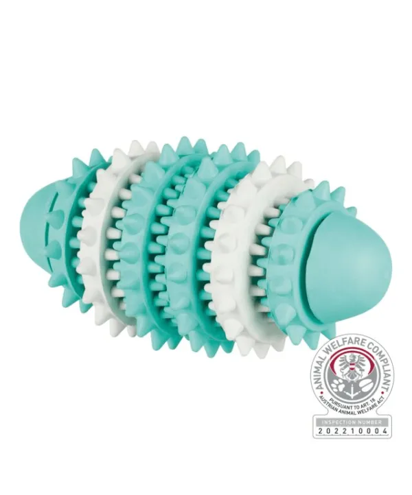 denta fun palla da rugby per cani