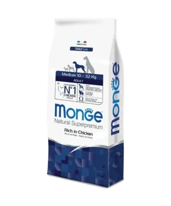 monge natural superpremium adult medium con pollo 12 kg